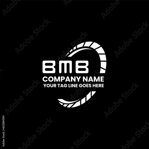 BMB letter logo creative design with vector graphic, BMB simple and modern logo. BMB luxurious alphabet design   photo