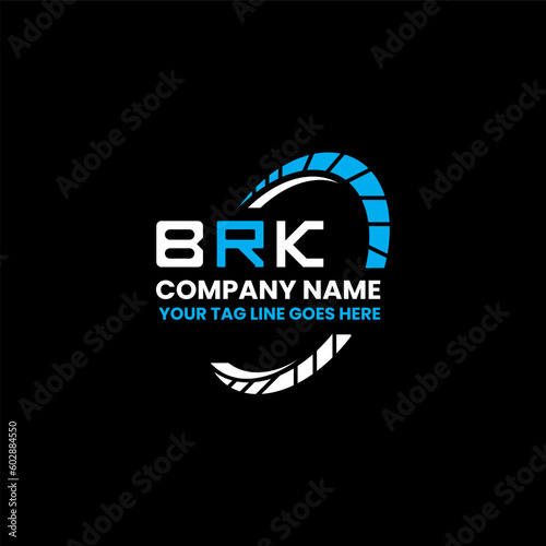 BRK letter logo creative design with vector graphic, BRK simple and modern logo. BRK luxurious alphabet design  