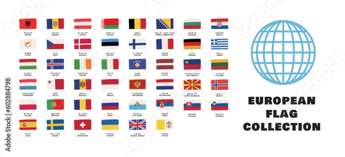 可愛いヨーロッパの国旗一覧