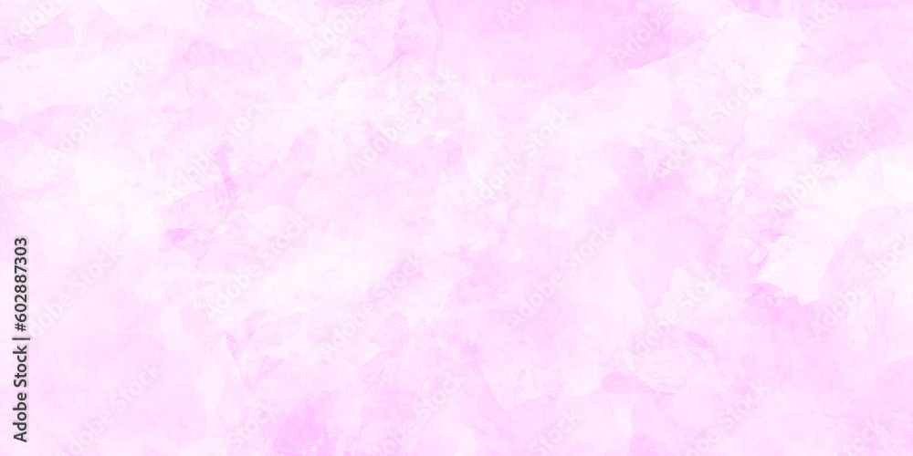 Pink watercolor abstract background. Abstract brush painted sky fantasy pastel pink watercolor background, Decorative soft pink paper texture. 