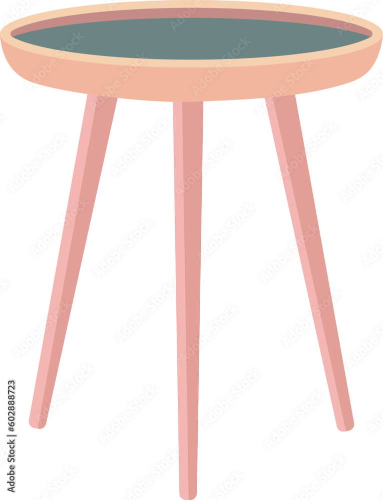 Isolated end table. Vector illustration. Isolated end table. Vector illustration.