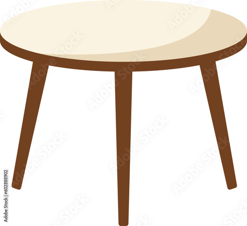 Isolated end table. Vector illustration.