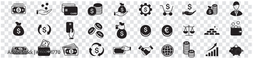 line icon of Vector business and finance