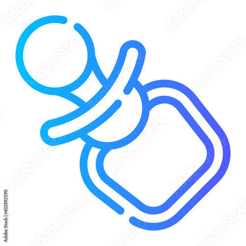 pacifier Line Gradient Icon
