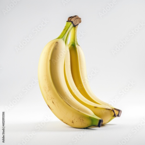 Banana fruit isolated on white background.