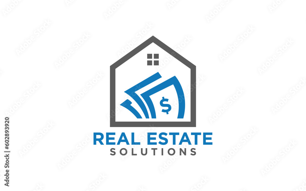Fototapeta premium House logo real estate company vector template