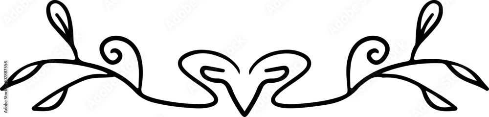 Obraz premium doodle border divider