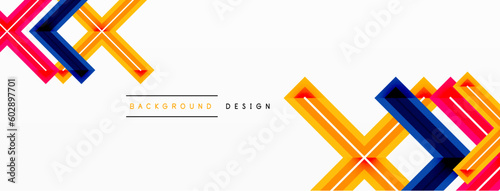Minimal geometric background cross line. Design for wallpaper, banner, background, landing page, wall art, invitation, prints, posters