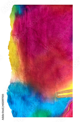 Colorful Torn Mulberry Paper