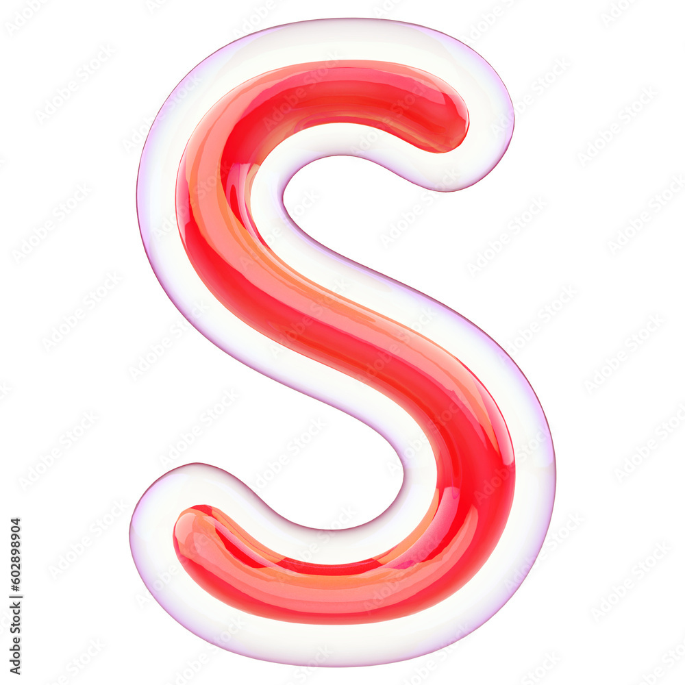 Alphabet Letter S Red 3d font Alphabet Letter S Red 3d font