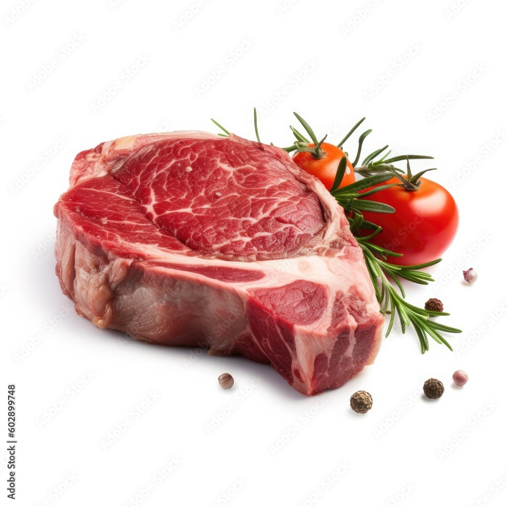 Shell Steak bone-in center-cut Short Loin. Generative AI