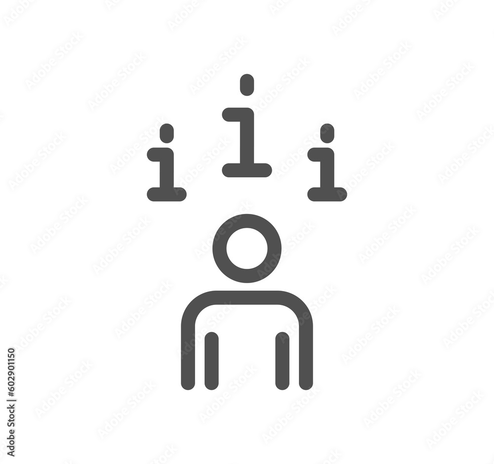 Info and help desk related icon outline and linear symbol. Info and help desk related icon outline and linear symbol.