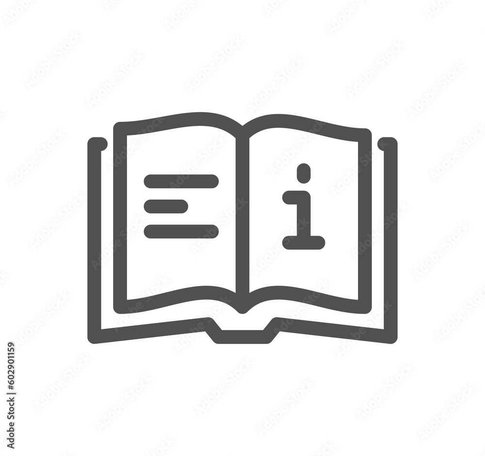 Info and help desk related icon outline and linear symbol. Info and help desk related icon outline and linear symbol.