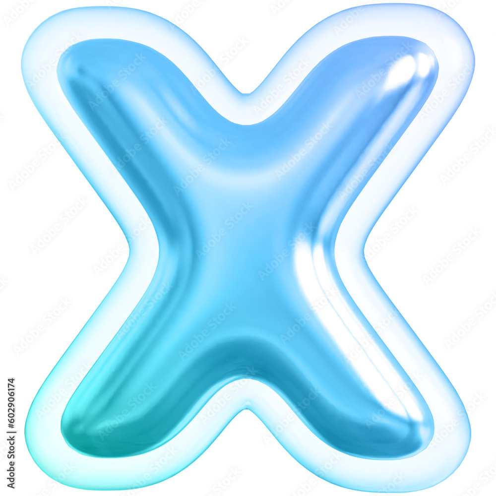 Alphabet Letter X Gradient 3d modern font Alphabet Letter X Gradient 3d modern font