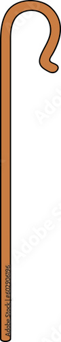 Shepherd crook PNG illustration