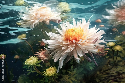 Amazing and classy image of chrysanthemum flower © Tayyaba