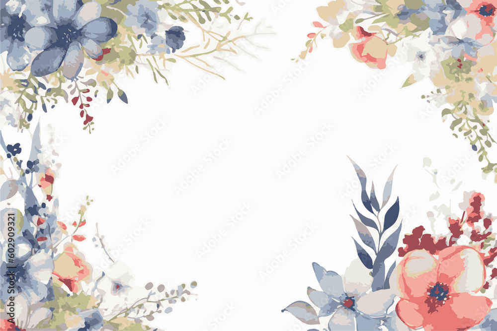 Floral border frame card template. Golden gradient on white background.Vector design illustration. for bunner, wedding card. Rectangle corners sides decoration. Floral border frame card template. Golden gradient on white background.Vector design illustration. for bunner, wedding card. Rectangle corners sides decoration.