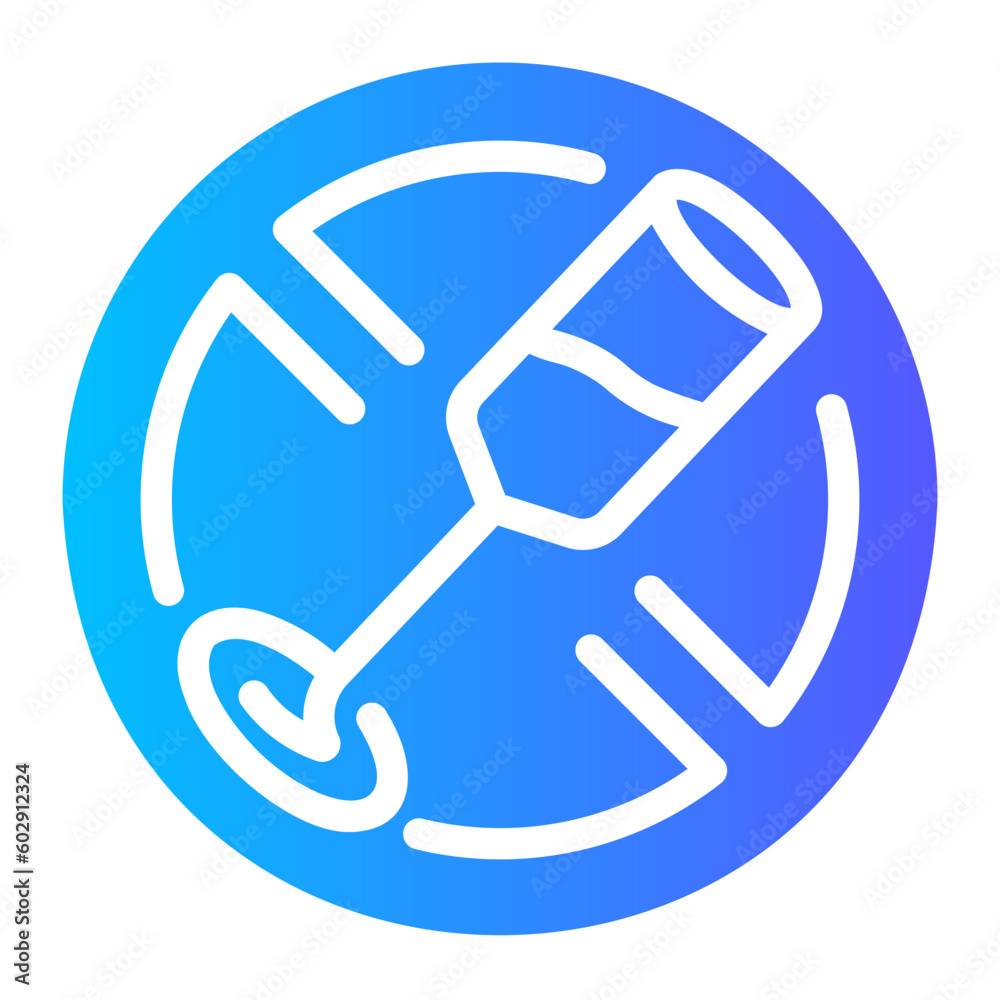 no alcohol Gradient icon no alcohol Gradient icon