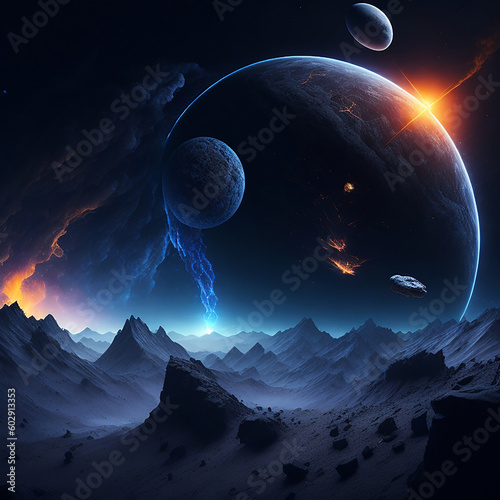 moon and stars