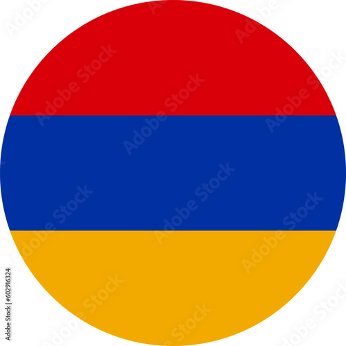 round Armenian national flag of Armenia, Europe