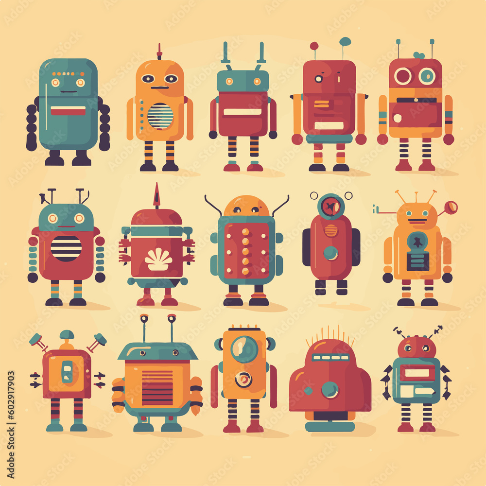 Set of robot characters , construction, medical, firefighter robot
Set of robot characters , construction, medical, firefighter robot