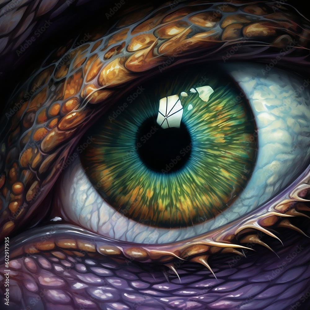 Unleashing the Fire Within: A Dragon's Eye Through the Lens