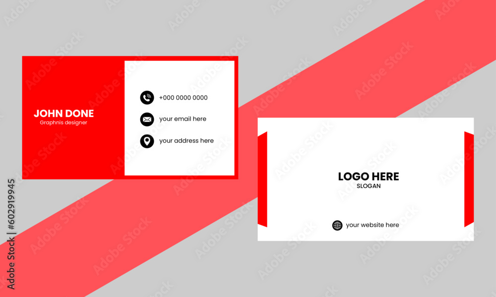 Creative and Clean Business Card Template.simple business card design Creative and Clean Business Card Template.simple business card design