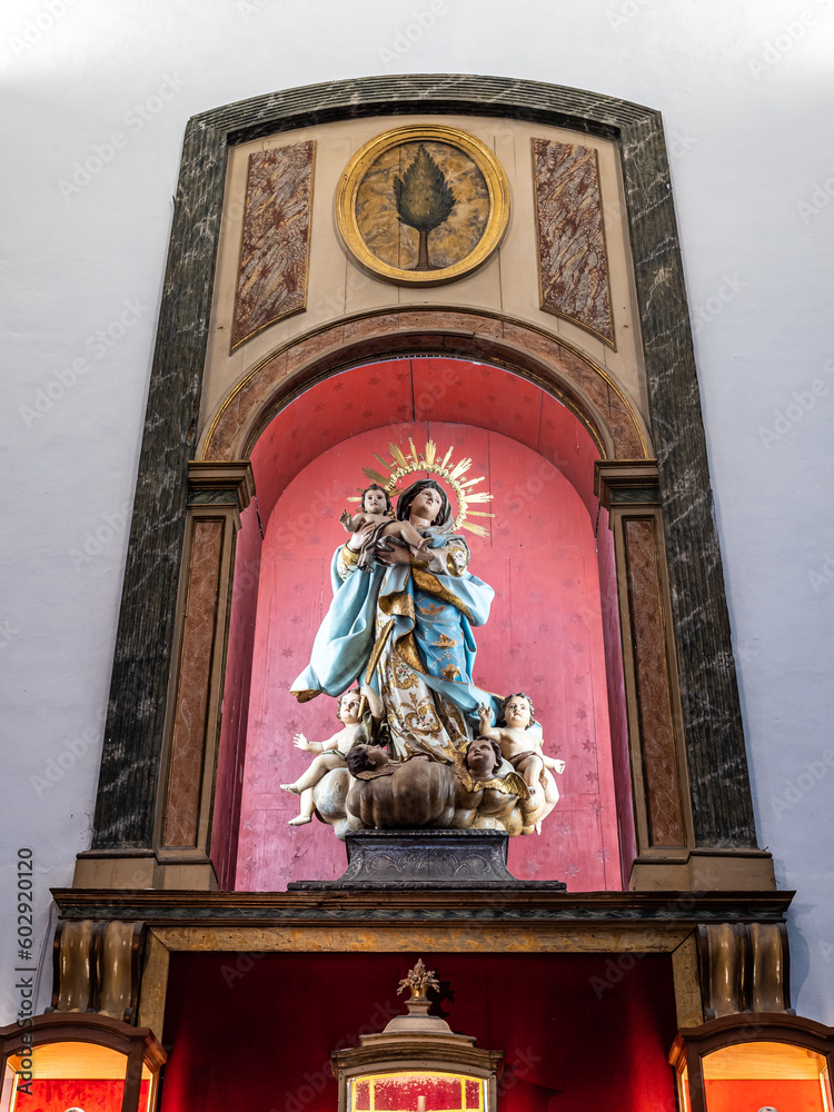 Interior of Cathedral of Santa Ana in Las Palmas, Canary Islands, Spain.