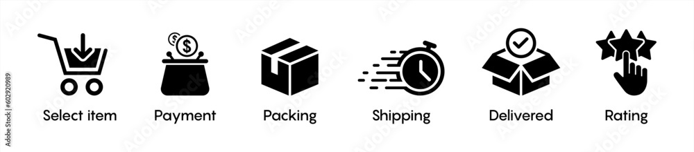 Click And Collect Order Icon Delivery Truck Delivery Services Steps click-and-collect-order-icon-delivery-truck-delivery-services-steps