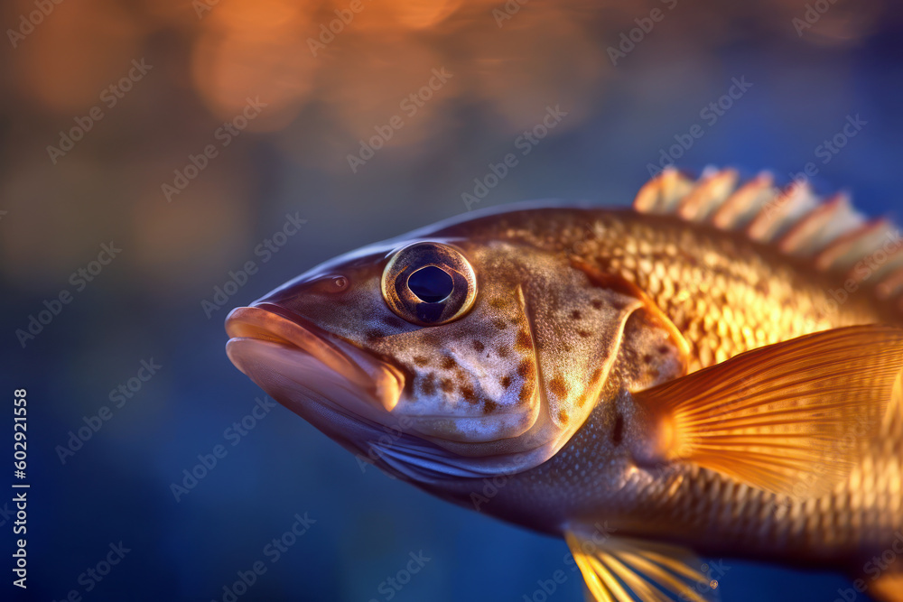 Fish swimming in clear water generative ai Fish swimming in clear water generative ai