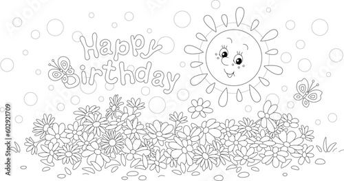 Happy birthday card with a ...