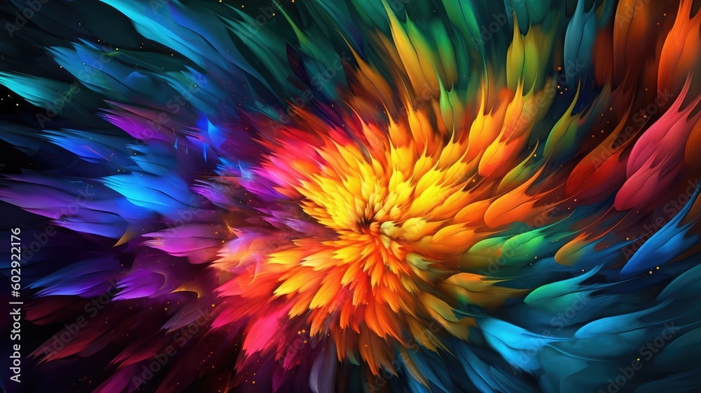 Multicolour background made with generated ai Multicolour background made with generated ai