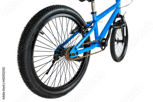 Blue BMX bike tire © Leo Lintang