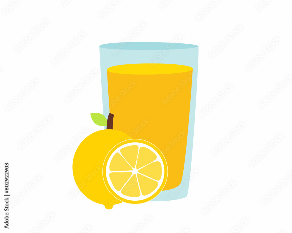 Fresh lime juice Refreshing drink flat vector design. Fresh lime juice Refreshing drink flat vector design.