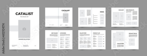 Product catalogue listing brochure design template 