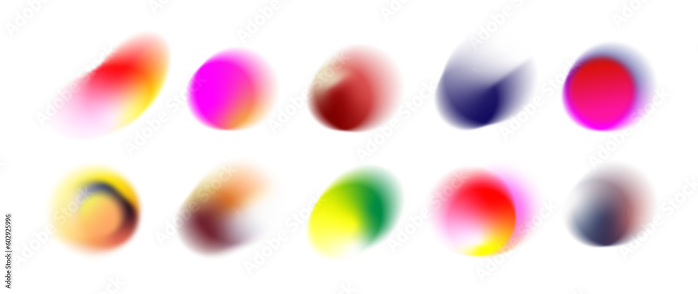 Abstract sphere gradient element. Color mesh gradient