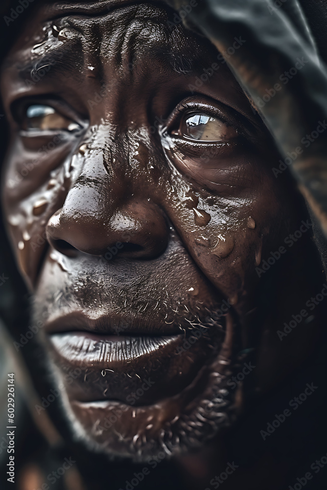 Resilient Gaze - Poor, Homeless, Resilience, Humanity, Struggles, Dreams, Strength, Empathy, Awareness, Compassion, Vulnerability, Hope, Community, Solidarity, Inequality, Social issues, Human rights