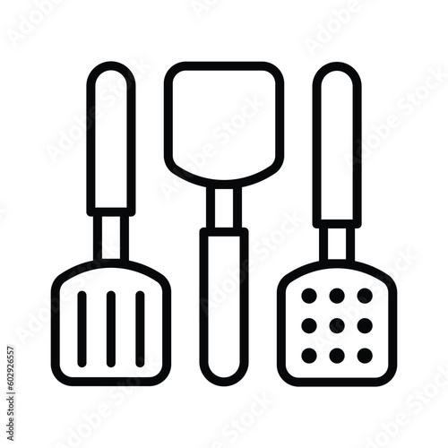 spatula  icon  vector  illustration  design  logo  template  flat  collection