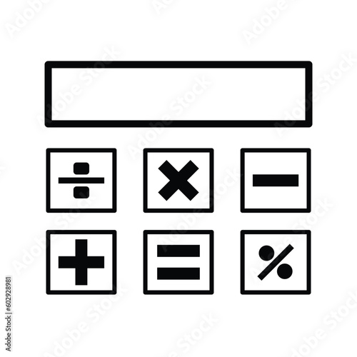 calculator ,icon, vector, illustration, design, template, flat, style