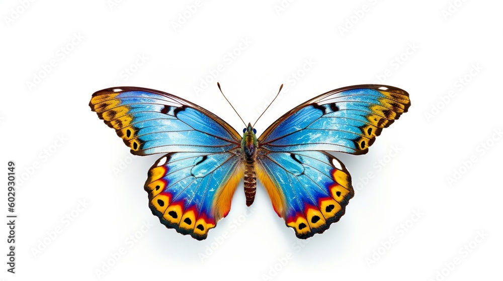 Obraz premium Wunderschöner Schmetterling, im Frühling, Isoliert, freigestellt, generative AI