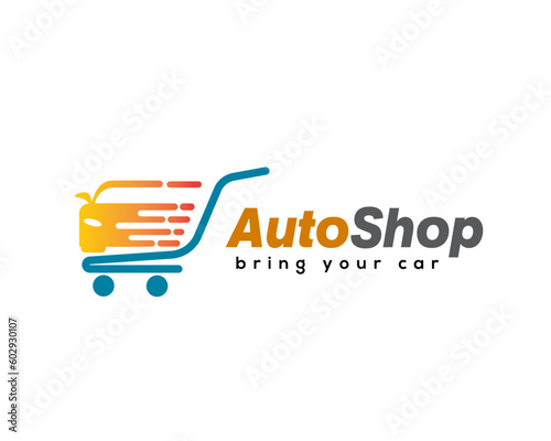 auto shop icon symbol logo design template illustration inspiration