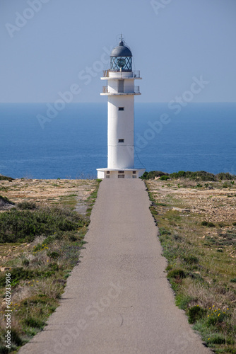 Cap Barbaria lighthouse  Formentera  Pitiusas Islands  Balearic Community  Spain