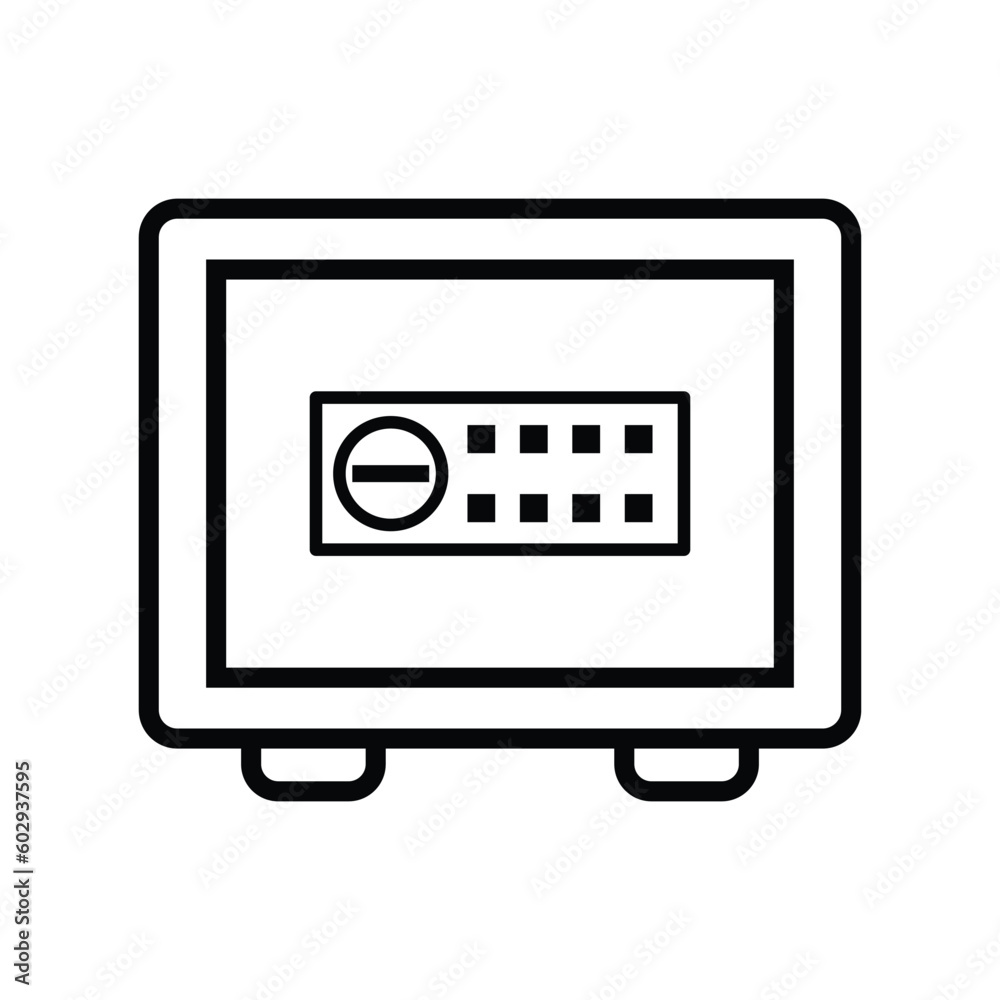 safe box, icon, vector, illustration, template, flat style, trendy, collection safe box, icon, vector, illustration, template, flat style, trendy, collection