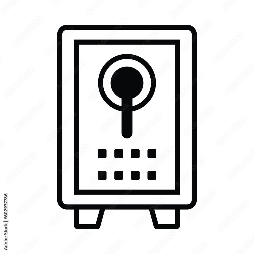 safe box, icon, vector, illustration, template, flat style, trendy, collection safe box, icon, vector, illustration, template, flat style, trendy, collection