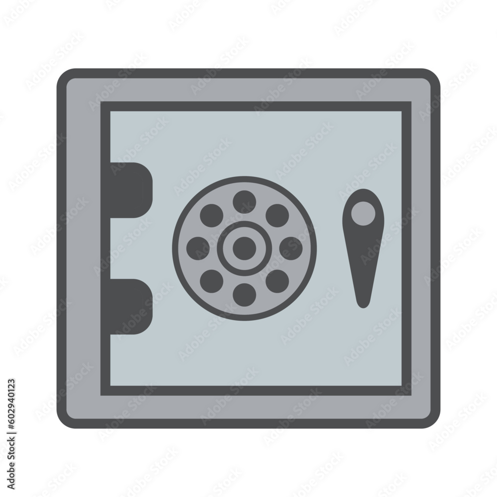 safe box, icon, vector, illustration, template, flat style, trendy, collection safe box, icon, vector, illustration, template, flat style, trendy, collection
