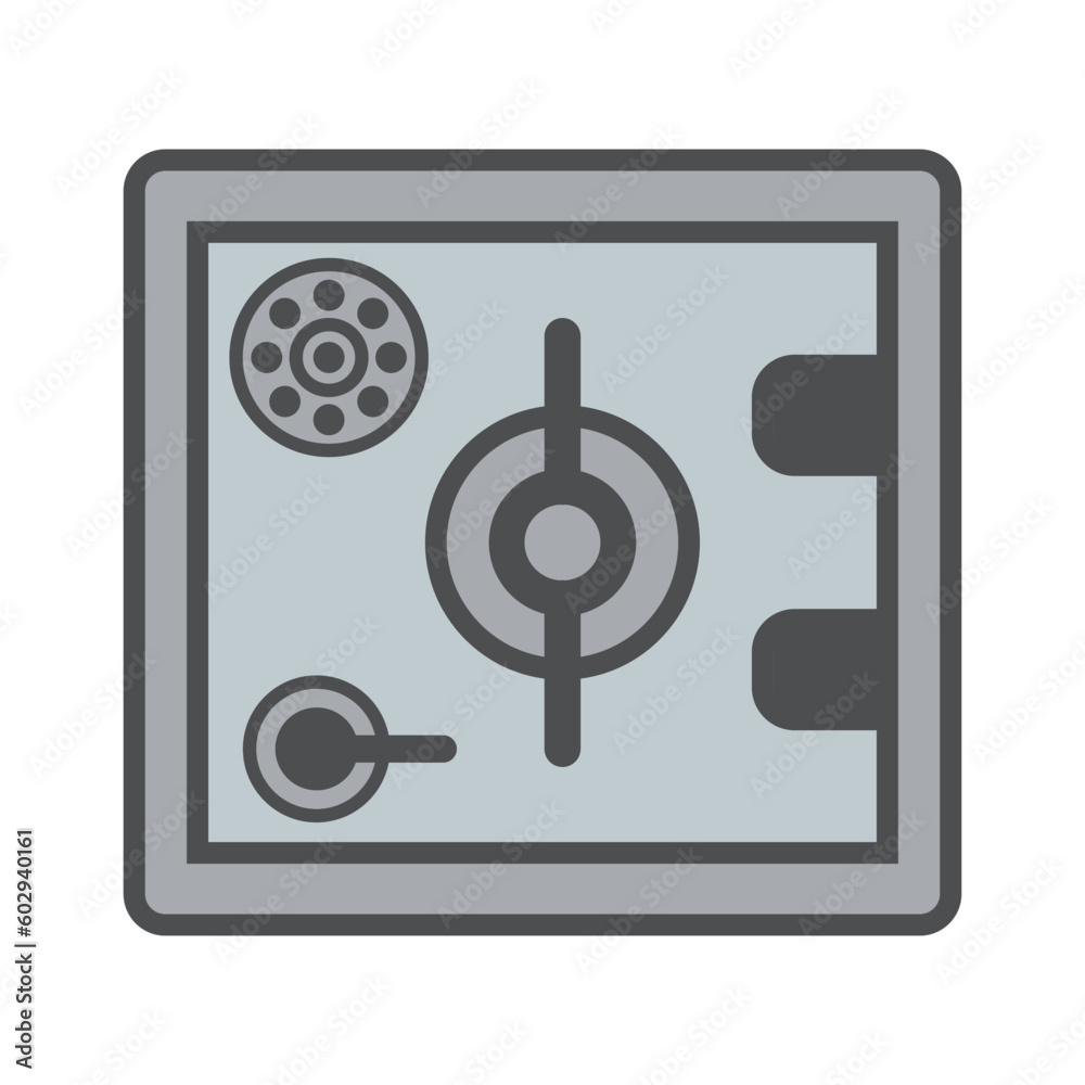 safe box, icon, vector, illustration, template, flat style, trendy, collection safe box, icon, vector, illustration, template, flat style, trendy, collection