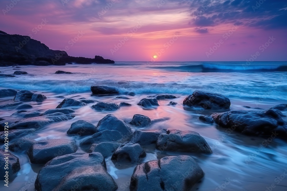 Obraz premium sunset over the sea