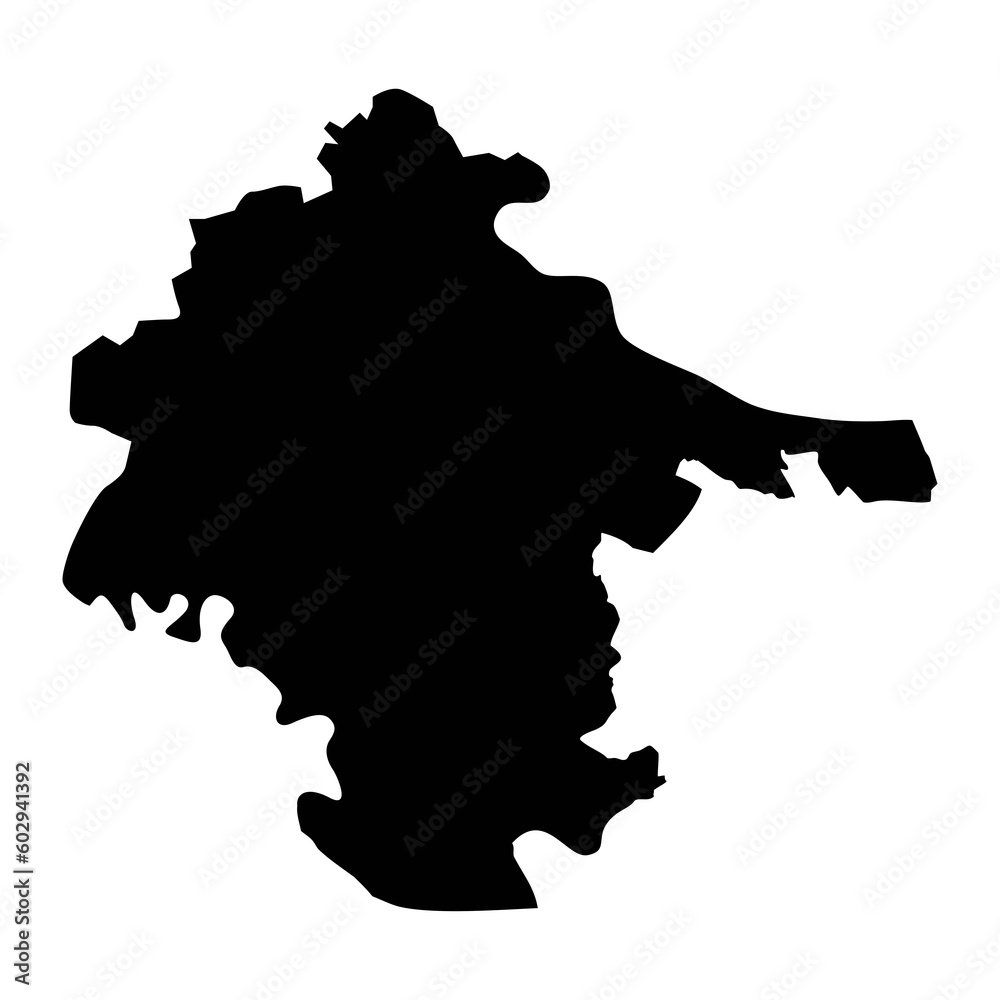 Vukovar Srijem сounty map, subdivisions of Croatia. Vector illustration.