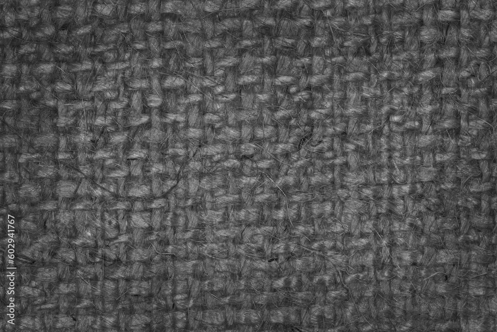 close up of dark burlap texture close up of dark burlap texture