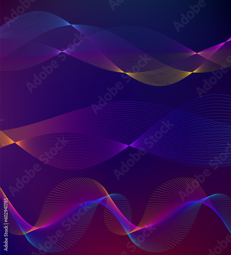 Design elements business presentation template. Vector illustration vertical web banners background, backdrop glow light effect . EPS 10 for web template, web site page presentation, neon disco club